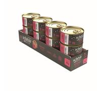Schesir After Dark Wholefood Complete Adult Cat Food Chicken & Beef Grain Free 80g x 12 Pack