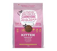 Schesir Dry Kitten Food Born Carnivore Chicken and Egg - 1.25kg