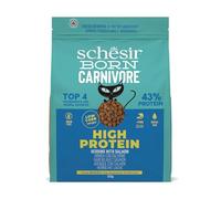 Schesir Born Carnivore, Herring and Salmon Flavor, Baked Adult Cat Food (255g Bag)