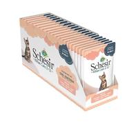 Schesir Cat Jelly Kitten Chicken Fillet, Wet Cat Food for Kittens in Jelly, 20 Bags x 85 g