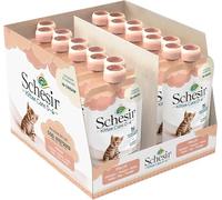 Schesir Cat Kitten Cream Chicken - Kitten Wet Food for Young Cats - Chicken Cream Cat Food Wet Grain-Free with Lots of Protein, Vitamins & Minerals (20 x 150 g Bags)