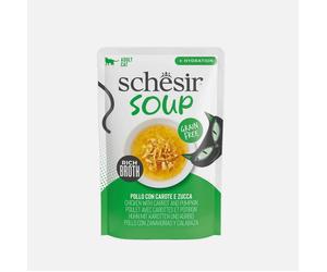 SCHESIR Cat Soup Chicken with Carrot and Pumpkin 40g | Size: 40g