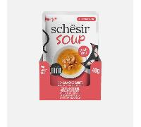 SCHESIR Cat Soup with Salmon and Carrot 40g | Size: 12x40g