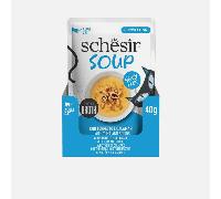 SCHESIR Cat Soup with Tuna and Squids 40g | Size: 12x40g