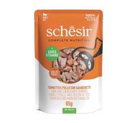 SCHESIR Complete Nutrition Tuna and Chicken with Shrimps in Jelly | Size: 85g