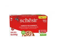 SCHESIR Complete Nutrition Tuna with Shrimps Fillet Mini Meal 6x50g