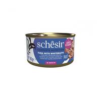 SCHESIR Complete Nutrition Tuna with Whitebaits in Broth Cat Can | Size: 12x85g