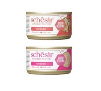 Schesir Diet - Wet Cat Food - Gastrointestinal Diet - Various Mixes and Flavors - 8 x 80 g (8 x 80 Gr, 4 x Chicken in Broth 4 x Chicken Mousse)