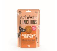 Schesir Functions Digestive Topper for Cat Pumpkin and Wheatgrass - 12 x 40g