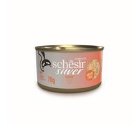 Schesir Silver Wholefood Senior Cat Chicken 70g x 12 - Complete Grain Free Food