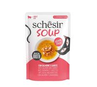 Schesir Soup Salmon with Carrots Cat Food - 12 x 40g