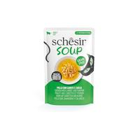 Schesir, Soup with Chicken Fillets with Carrots and Pumpkin, Complementary Wet Food for Cats, Original Recipe, 100% Natural, 12 Bags of 40 g