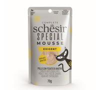 Schesir Special Mousse Complete Adult Cat Food Exigent Supports Appetite 70g x 12 Pack