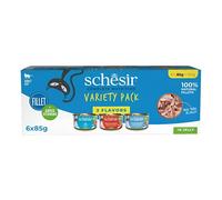 Schesir Variety Pack Jelly Complete & Balanced Cat Food 6 x 50g
