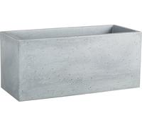 Scheurich C-Cube Long Planter - Stony Grey - 60 cm