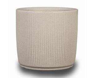 Scheurich Linetto 30 Round Plant Pot Sand Made with Recycled Plastic Outdoor Use