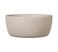 Scheurich Linetto Bowl 30 - Round Planter - Sand - Made with Recycled Plastic - 10 Year Guarantee - Outdoor Use