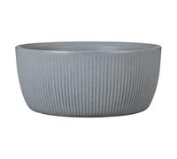 Scheurich Linetto Bowl 40 Round Planter/Planter/Planter, Stony Grey, Made with Recycled Plastic, 10 Year Guarantee, Outdoor Use