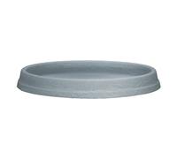 Scheurich Marcella Stony Grey Plastic Coaster 36.2 cm Diameter 3.5 cm High 2.1 Litre Vol.