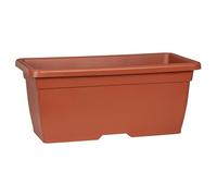 Scheurich Nora Long 80 Rectangular Plastic Planter, Terracotta, 80 cm Width, 40 cm Depth, 34 cm High, 96.6 L Vol.