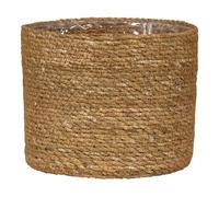 Scheurich Seagrass 24cm Round Basket Pot, Groove, 10.6L, For Indoor Use