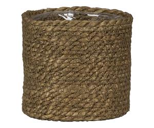 Scheurich Seagrass Natural Wicker Basket Planter Ø24 Brown