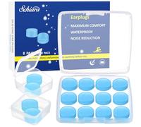 Schiara Ear Plugs for Sleeping, 16 Moldable Noise Cancelling Silicone Earplugs for Swimming, Snoring, Sleep and Studying