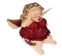 Schick-Design Engel Molly Edge Stool Red Tattoo 10 cm Girl Ruin Woman Chubby Lady in Lingerie Thick Woman Bathroom Figure