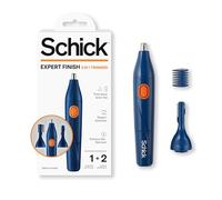Schick Expert Finish 3-in-1 Trimmer | Nose and Ear Trimmer, Eyebrow Trimmer for Men, Electric Trimmer for Painless Hair Removal, Nose Clippers, Brow Trimmer, Cordless Trimmer