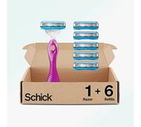 Schick Hydro Silk 3 razors for Women With 6 Razor Blades Refills