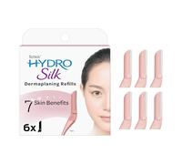 Schick Hydro Silk Dermaplaning Wand Refill Blades - Dermaplaning Refills, 6 Refills, Professional Style