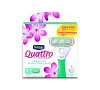 Schick Quattro Sensitive Razor Blade Refills for Women, 6 Count