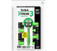 Schick Xtreme 3 Blade Sensitive Razor with Vitamin E & Aloe (20ct)