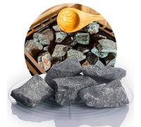 Schicker Mineral German Sauna Stones 20 kg, High-Quality Diabas Infusion Stones, Handpicked, High Resistance and Heat Retention Capacity, for All Types of Sauna Stoves (Diameter 5-8 cm)