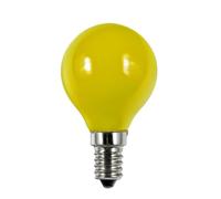 Schiefer L147215004 1w LED Golf ball low energy light bulb SES E14 small screw cap YELLOW