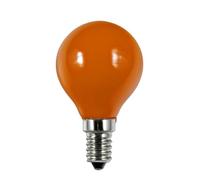 Schiefer L147215005 1w LED Golf ball low energy light bulb SES E14 screw cap ORANGE