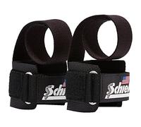 Schiek Sports 1000-PLS Deluxe Power Lifting Wrist Straps - Weight Lifting Wrist Wraps (Black)