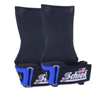 Schiek Sports 1900 Ultimate Hand Grip - 9 mm Thick Neoprene Grips for Weight Lifting - Ultra Durable Non Slip Secure Grip (Blue, Medium)