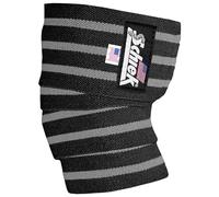 Schiek Sports Black Out Heavyweight Cotton Elastic Elbow Wraps - Black/Silver