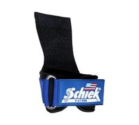 Schiek Sports Model 1907 Platinum Edition Ultimate Grips - 3 in 1 Weight Lifting Straps Wrist Wraps and Grip Pads - Secure Non Slip Control and Comfort for Strength Training (Blue, XL)