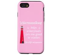 Schiermonnikoog North Sea island, hand drawing of lighthouse Case for iPhone SE (2020) / 7/8