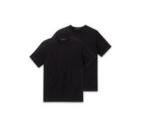 Schiesser 2-Pack American T-Shirt Round Neck or V-Neck M-XXXL - Black or We...