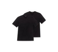 Schiesser 2-Pack American T-Shirt Round Neck or V-Neck M-XXXL - Black or We...
