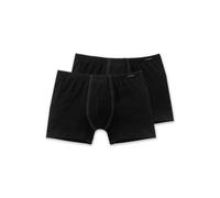 Schiesser 2 Pack Men Pants Essentials Shorts Cotton Basics - Black