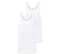 Schiesser 2-Pack Men Vests Cotton Doppelripp Cotton Basic - White