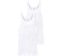 Schiesser Men's 2 Pack Undershirt Sleeveless - Essential Double Rib