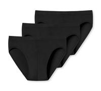 Schiesser Men's 3 Pack Slip Supermini Unterwäsche mit weichem Bündchen-Baumwolle Stretch Underwear, Schwarz_181749, S