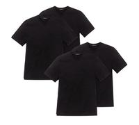 Schiesser American T-shirt, V-neck, Round neck, Black, White, S M L XL 2XL 3X...