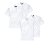 Schiesser American T-shirt, V-neck, Round neck, Black, White, S M L XL 2XL 3X...