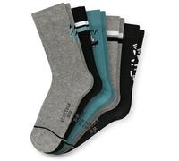 Schiesser Boys Socks, 5-Pack - "Legwear Teens", Pattern, Cotton Blend ...